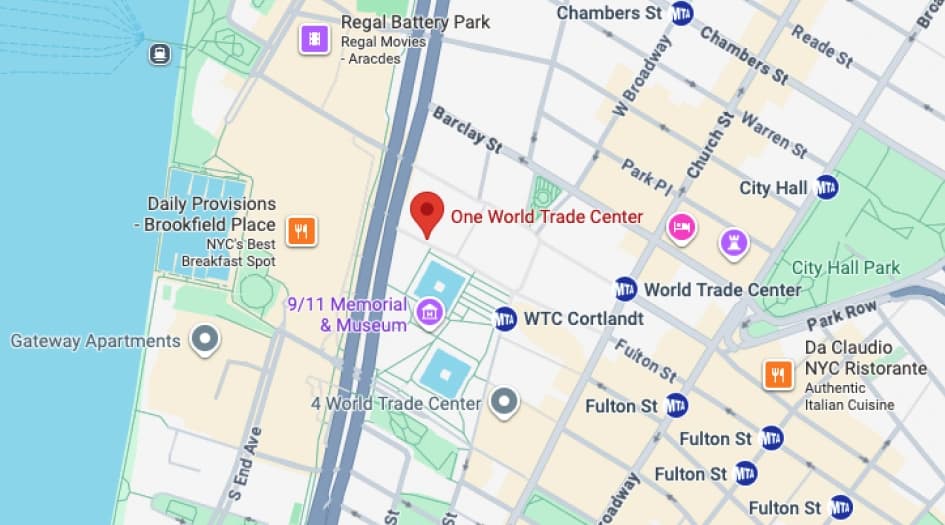 뉴욕사무소 오시는길 약도