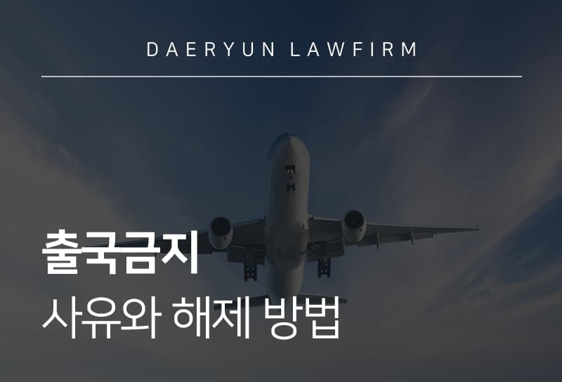출국금지해제를 위한 금지 사유 확인과 해제 절차 안내